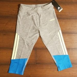 Girls Adidas Crop Leggings